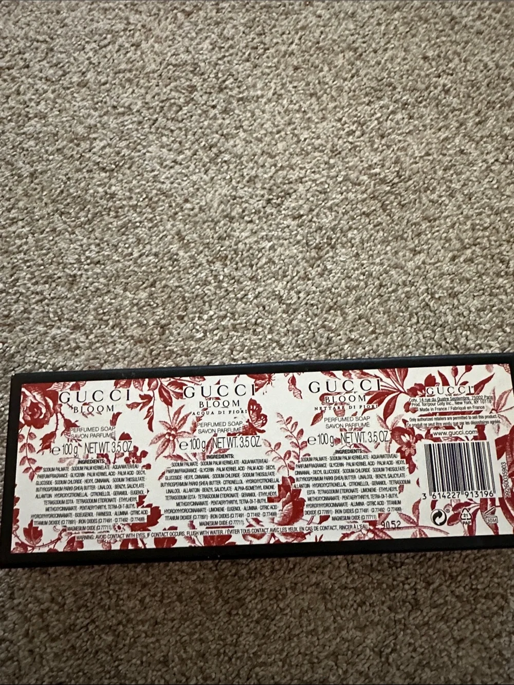 Gucci Bloom perfumed soap 3 bars